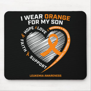 Mom Dad Leukemia Awareness Son Leukemia Awareness Mouse Pad