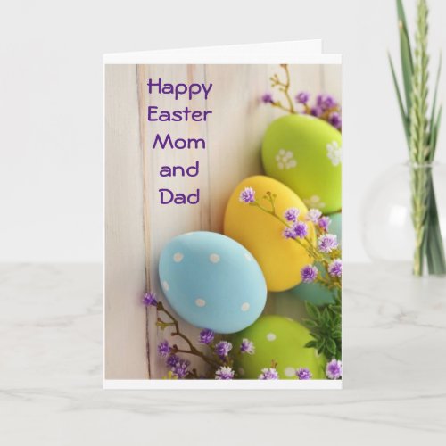 MOM  DAD LOVE TO YOU AT EASTER HOLIDAY CARD