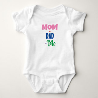 mom+dad=me baby bodysuit