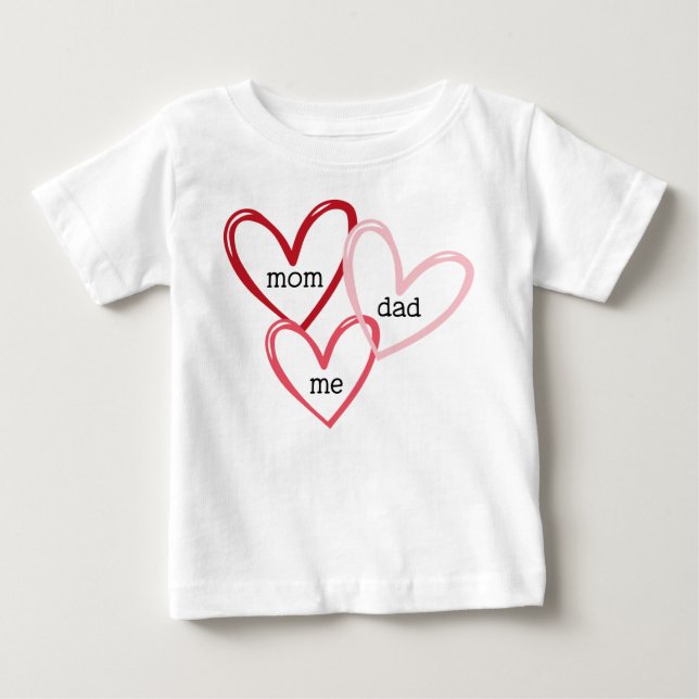 Mom Dad Me Baby T-Shirt (Front)