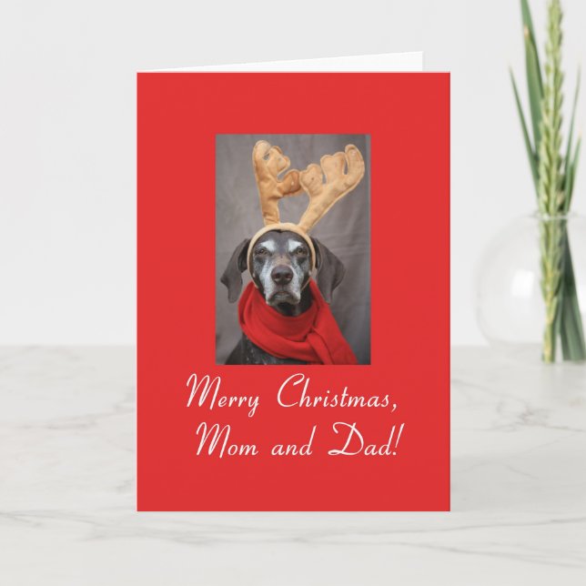 Mom & Dad Merry Christmas card (Front)