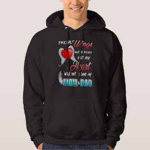 Mom & Dad My Angels Memorial Of Parents In Heaven Hoodie