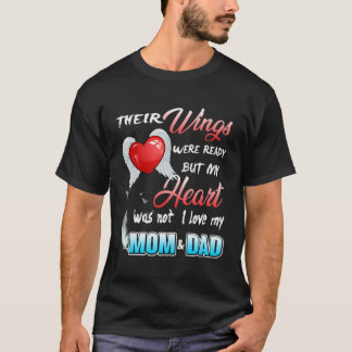 Mom Dad My Angels T Shirt In Memory Of Parents In