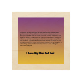 "Mom & Dad – My Forever Blessing" Wood Wall Art
