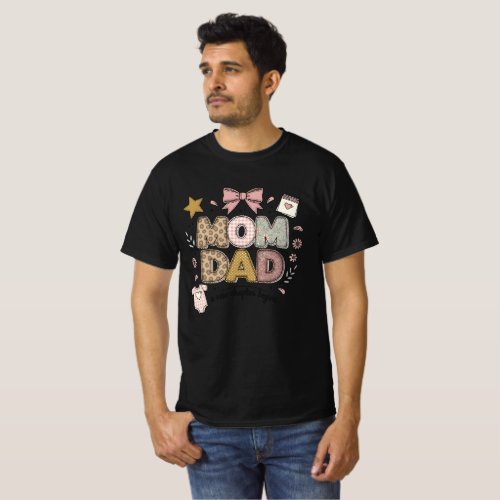 Mom Dad New Chapter Begins Cute Baby Design T-Shirt