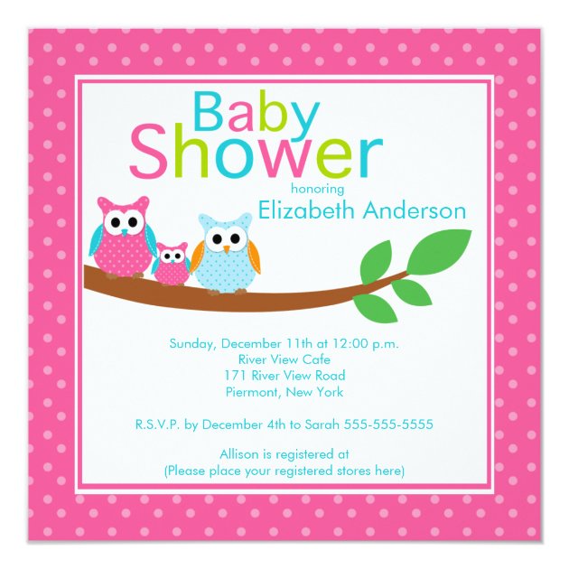 baby shower invitation honoring mom and dad