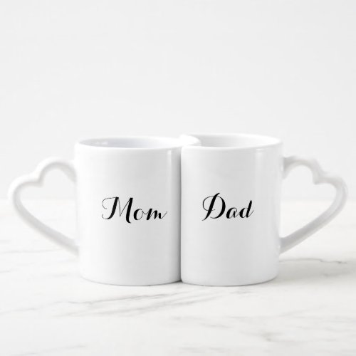 Mom  Dad Parents Gift Coffee Mug Set