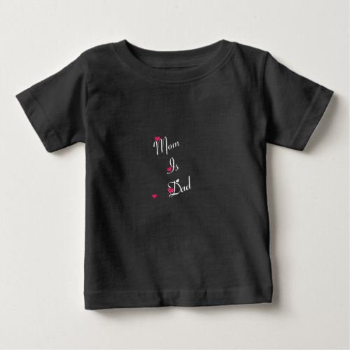 mom dad pattern Baby T_Shirt  
