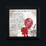 Mom & Dad Poem - 40th Wedding Anniversary Jewelry Box<br><div class="desc">A great gift for a mom & dad on their 40th wedding anniversary</div>