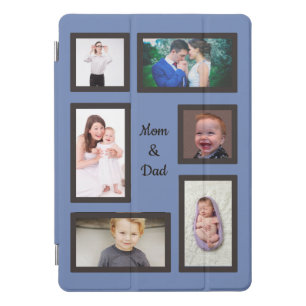 Mom & Dad Six Photo Custom iPad Pro Cover