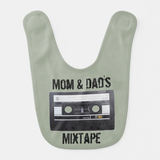Mom & Dad's MixTape Bib (Front)