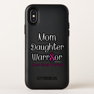 Mom Daughter Warrior...Breast Cancer OtterBox Symmetry iPhone X Case