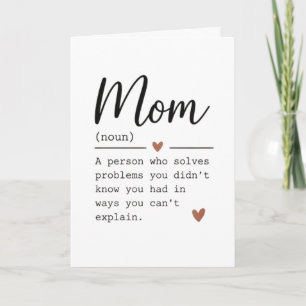 Mom Definition Funny Quote Card