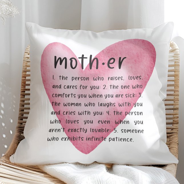 Mom Definition Heart Pillow (Creator Uploaded)