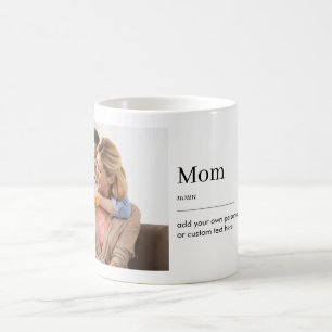 Mom Definition Mothers Day Custom Photo Coffee Mug
