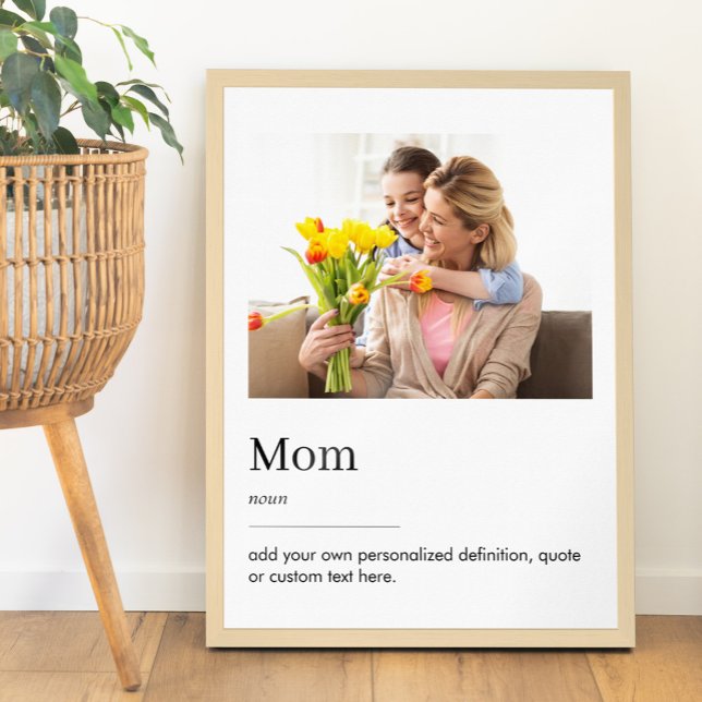 Mom Definition Mothers Day Custom Photo Poster (Creator Uploaded)