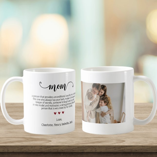 Mom Definition Mothers Day Photo Coffee Mug (Creator Uploaded)