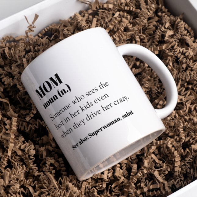 Mom Definition Word Noun Gift Mother's Day  Coffee Mug (Creator Uploaded)