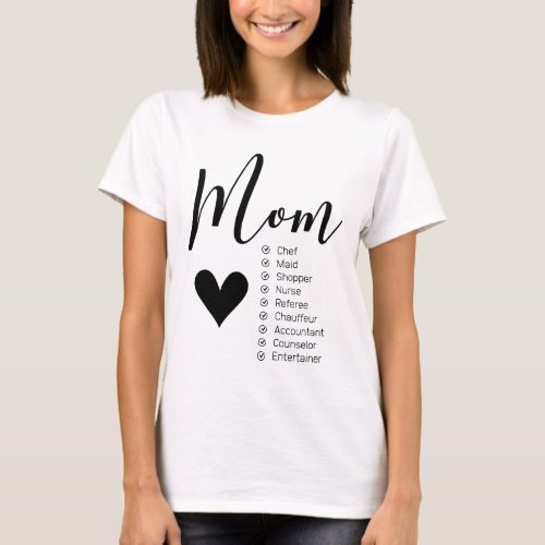 Mom Definitions _ Mothers Day Funny Gift T_Shirt