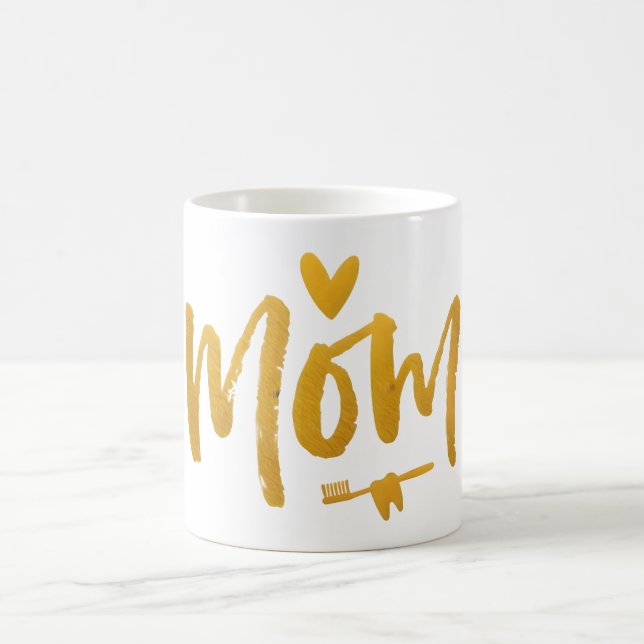 Mom Dentist Heart Accent Keepsake Mug  (Center)