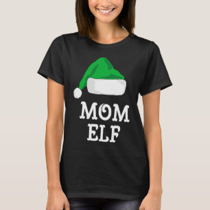 Mom Elf Christmas Matching Family Pj Pajama Xmas T-Shirt