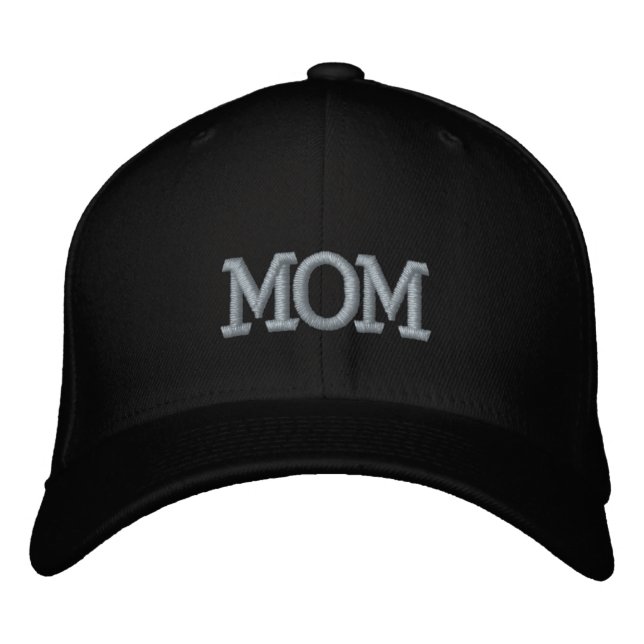Mom Embroidered Baseball Cap (Front)