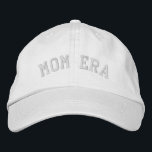 Mom Era Baby Shower Gift New Mom White Embroidered Baseball Cap<br><div class="desc">Embroidered mom era hat for new moms. This stylish embroidered hat features elegant embroidery that adds a touch of sophistication to your new mom look, while the color brings a fresh and modern twist to the classic mom accessory. This chic hat is the perfect way to show off your mom-to-be...</div>
