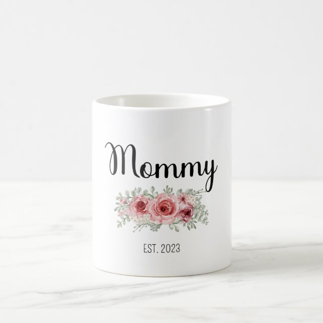 Mom Est 2023 Mugs, Mom And Dad Mugs (Center)