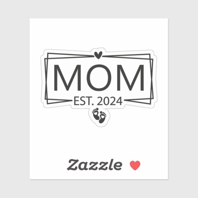 Mom est. 2024 sticker (Sheet)