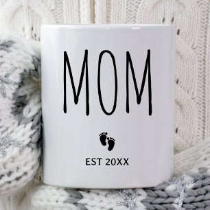 Mom Est 2026 Baby Shower Gift For Expecting Parent Coffee Mug