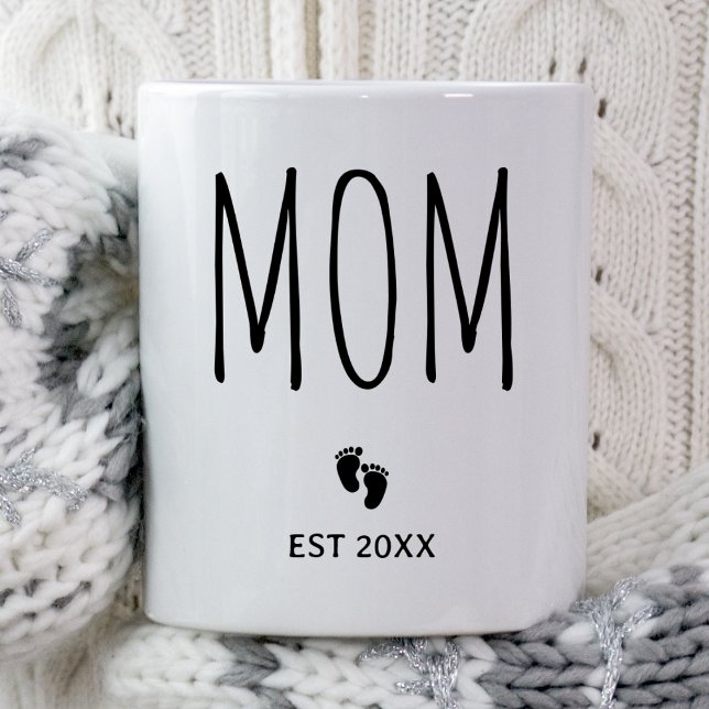 Mom Est 2026 Baby Shower Gift For Expecting Parent Coffee Mug (Creator Uploaded)
