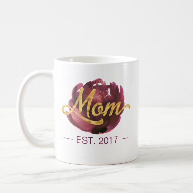 Mom EST. Customizable | Mug (Left)