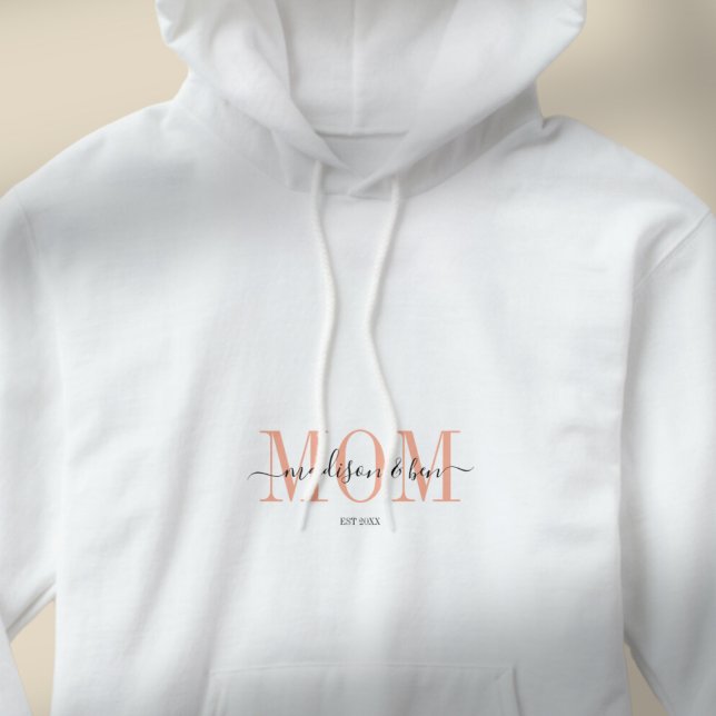  ‘MOM, EST.’ Personalized, Proud MOM´S Hoodie (‘MOM, EST.’ Personalized, Proud MOM´S Hoodie)