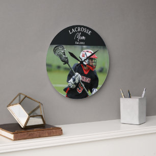 Mom Est. Photo Gift Large Clock