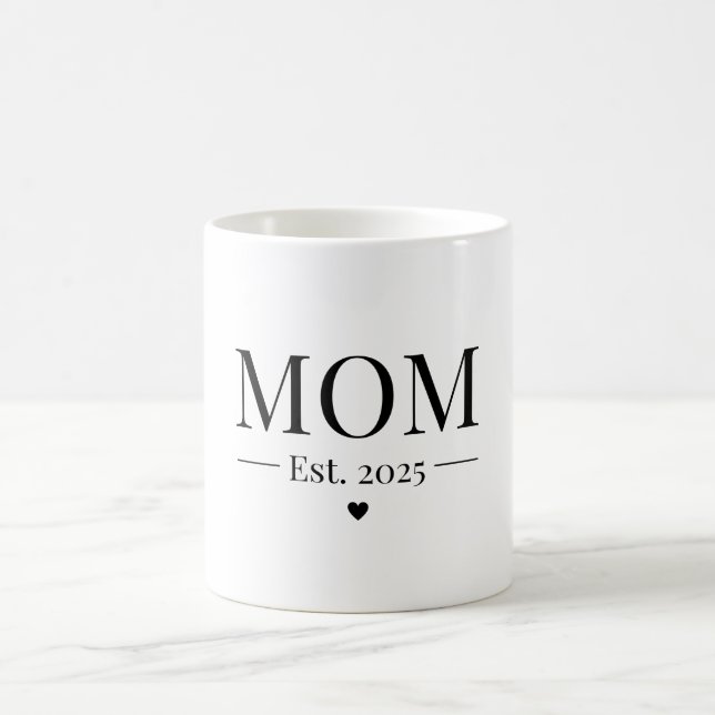 Mom Established 2025 Coffee Mug (Center)