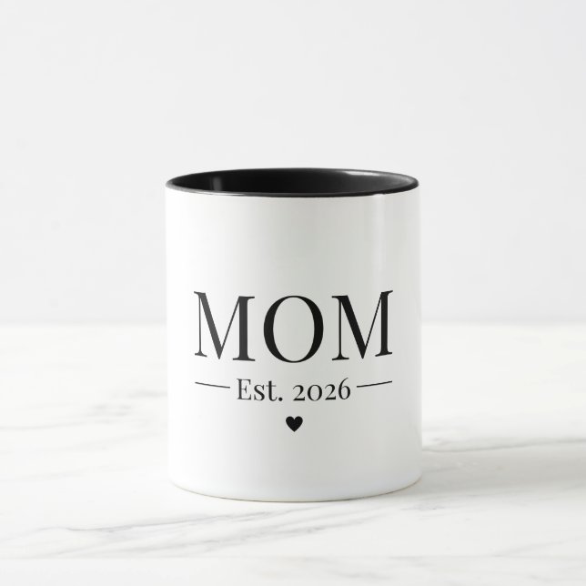 Mom Established 2026 Mug (Center)