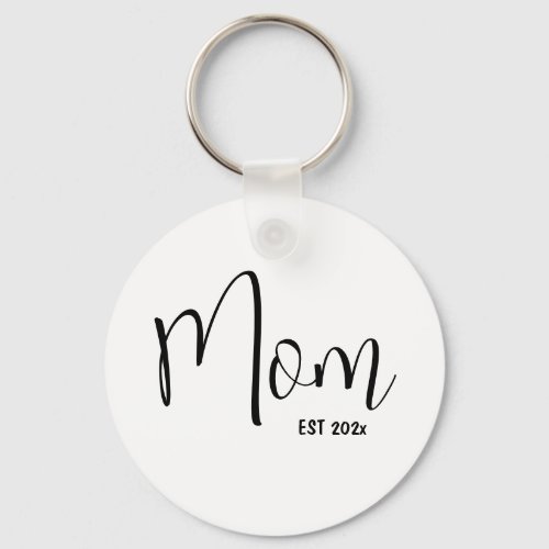 Mom established 202x gift for mom love  keychain