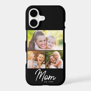 Mom Established 3 Photo Script Black iPhone 17 Case