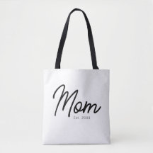 Mom Established Black Script Minimal Elegant