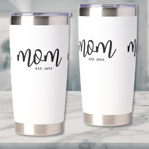 Mom Established Black Script Mother's Insulated Tumbler