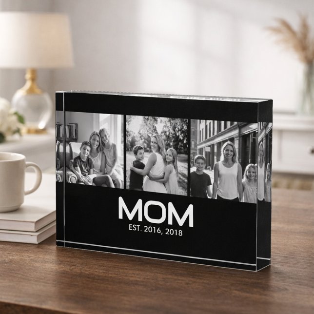 Mom Established Bold Black 3 Photo  Block (Creator Uploaded)