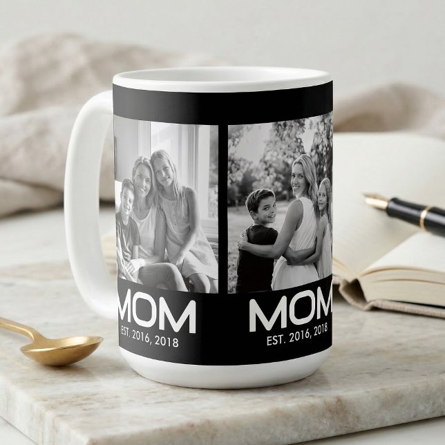 Mom Established Bold Black 3 Photo  Coffee Mug (Creator Uploaded)