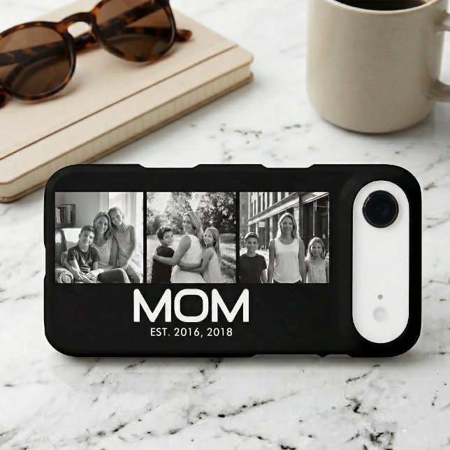 Mom Established Bold Black 3 Photo  iPhone Case (Creator Uploaded)
