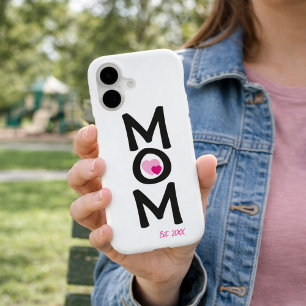 Mom Established Double Nested Pink Heart iPhone 17 Case