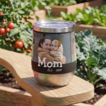 Mom Established Fun Bold Text 3 Photo Black