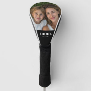 Mom Established Modern Minimal Photo Golf Head Cover