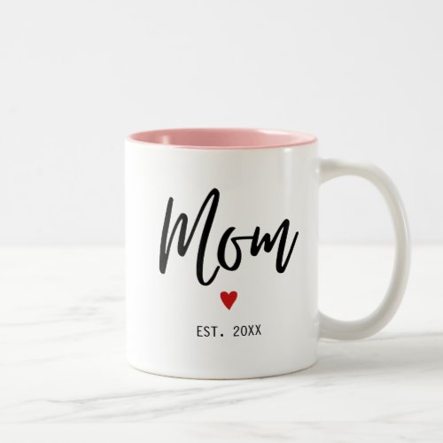 Mom Established Modern Minimalist Mug