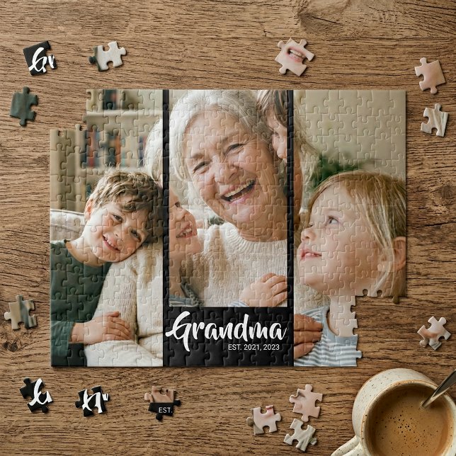 Mom Established Modern Script 3 Photo Jigsaw Puzzle (Mom Established Modern Script 3 Photo Jigsaw Puzzle)