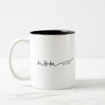 Mom Established | Mom Gift Two-Tone Coffee Mug<br><div class="desc">This mug features the text Mom in a beautiful script with "est" and the year! This would make a perfect gift for her for mother's day, Christmas, birthday, or the perfect pregnancy announcement! Change the color of the cup lining to blue for an upcoming boy or pink for an upcoming...</div>