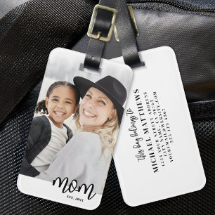 Mom Established Mother's Day Gift Luggage Tag